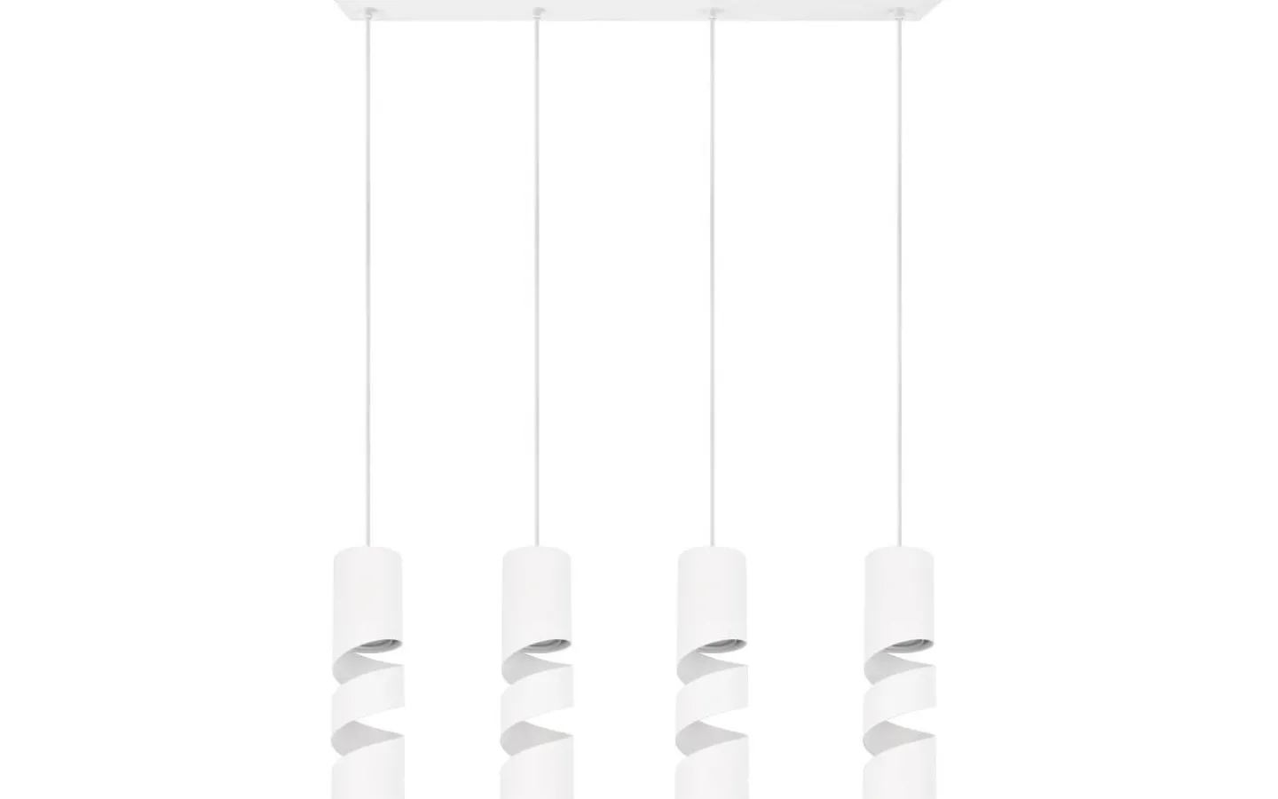 Avlånga Taklampor<Trio Lighting Stream Takpendel 4-delad GU10 matt vit