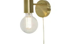 Aneta Strict Vägglampa Matt Mässing* Lampetter