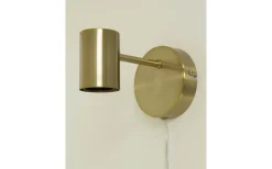 Aneta Strict Vägglampa Matt Mässing* Lampetter