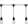 Partyslingor Utomhus 230V|Partyslingor Utomhus 230V<Star Trading String Ljusslinga 3,6m 10L Svart IP44