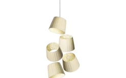 Strip Lampskärm Tillbehör Tyg 18cm Gräddvit 5-Pack