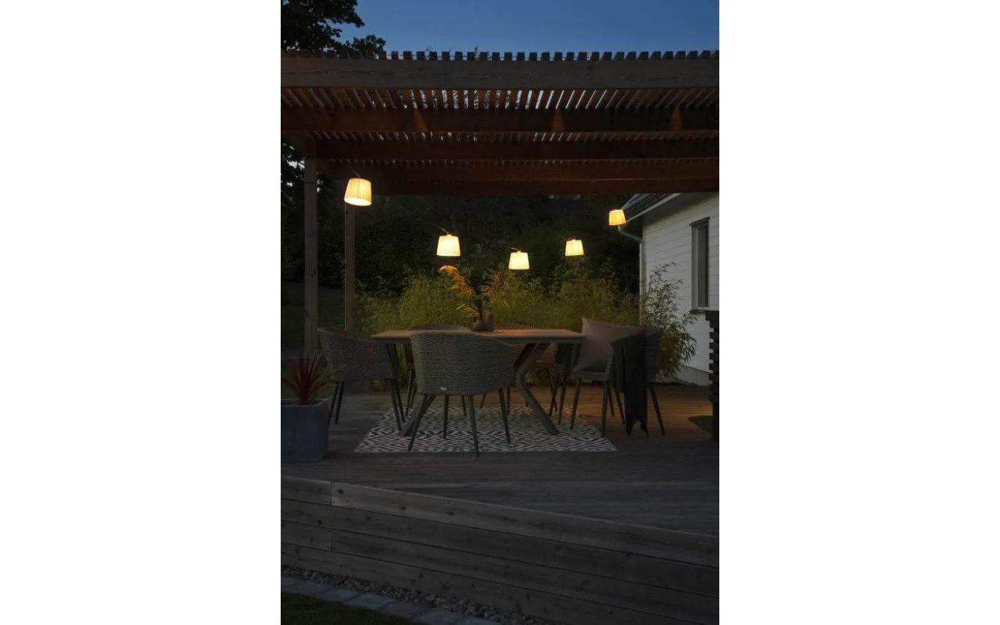 Strip Lampskärm Tillbehör Tyg 18cm Gräddvit 5-Pack