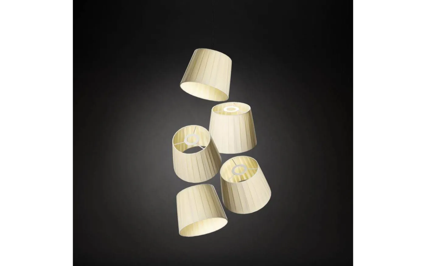 Strip Lampskärm Tillbehör Tyg 18cm Gräddvit 5-Pack