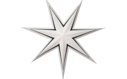 Stripe Julstjärna 77cm Vit/Grön