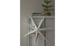 Stripe Julstjärna 77cm Vit/Grön