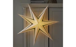 Stripe Julstjärna 77cm Vit/Grön