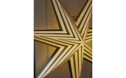 Visa Alla Julstjärnor|Julstjärnor Utan Sladd<Star Trading Stripe Julstjärna 60cm Vit/Grön