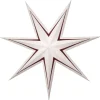Star Trading Stripe Julstjärna 77cm Vit/Röd* Visa Alla Julstjärnor|Julstjärnor Utan Sladd