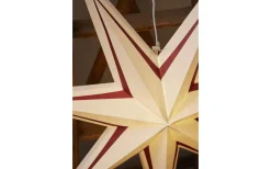 Star Trading Stripe Julstjärna 77cm Vit/Röd* Visa Alla Julstjärnor|Julstjärnor Utan Sladd