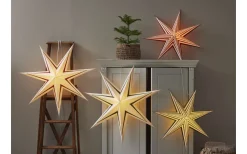 Star Trading Stripe Julstjärna 77cm Vit/Röd* Visa Alla Julstjärnor|Julstjärnor Utan Sladd