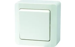 Strömställare/Vägguttag<Malmbergs Strömbrytare Nova, 1-Pol/trapp