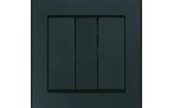 Strömbrytare Optima 3 x 1-pol Svart