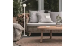 Suarez Laddbar Golvlampa LED Mattvit IP44