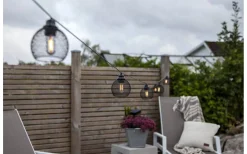 Sunlight Solcellsdriven Ljusslinga 7m Svart