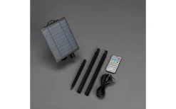 Konstsmide Sunny Solcellsdriven Ljusslinga 4,5m med Fjärrkontroll Amber IP44* Visa Alla Solcellslampor