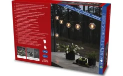 Konstsmide Sunny Solcellsdriven Ljusslinga 4,5m med Fjärrkontroll Amber IP44* Visa Alla Solcellslampor