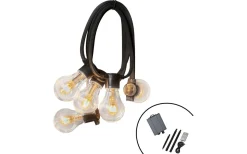 Sunny Solcellsdriven Ljusslinga 4,5m med Fjärrkontroll Glob Amber IP44