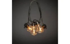 Visa Alla Solcellslampor<Konstsmide Sunny Solcellsdriven Ljusslinga 4,5m med Fjärrkontroll Klot Amber IP44