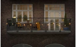 Visa Alla Solcellslampor<Konstsmide Sunny Solcellsdriven Ljusslinga 4,5m med Fjärrkontroll Klot Amber IP44