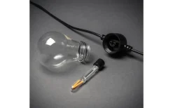 Visa Alla Solcellslampor<Konstsmide Sunny Solcellsdriven Ljusslinga 4,5m med Fjärrkontroll Klot Amber IP44