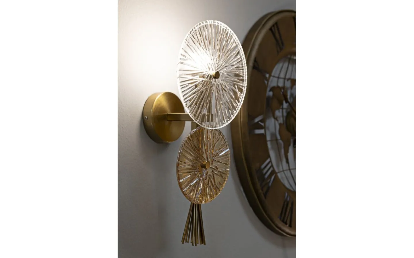 Mauro Ferretti Sunrise Vägglampa 41cm Guld* Lampetter