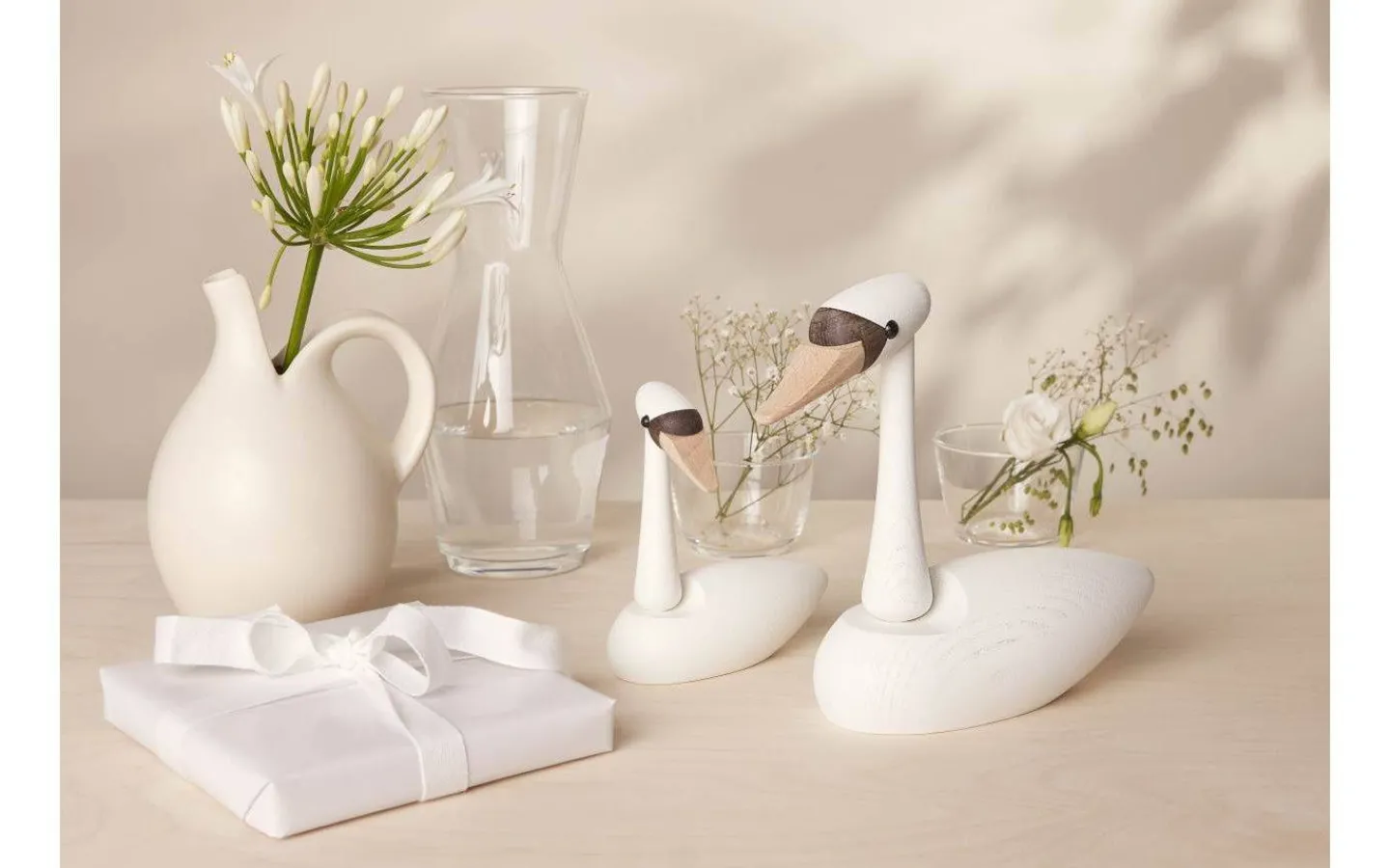 Trädekorationer<Spring Copenhagen Svan The Cygnet Svanunge Trädekoration 13cm Vit