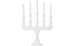 Visa Alla Adventsljusstakar|Adventsljusstakar 31-60 Cm<Markslojd Svaneholm Adventsljusstake 5L 53cm Vit