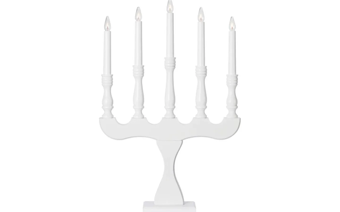 Visa Alla Adventsljusstakar|Adventsljusstakar 31-60 Cm<Markslojd Svaneholm Adventsljusstake 5L 53cm Vit