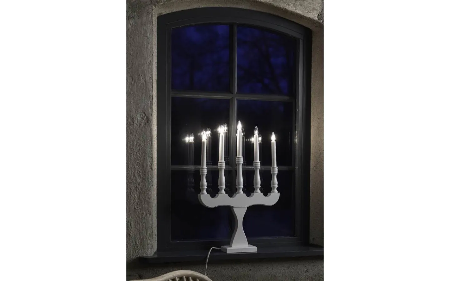 Visa Alla Adventsljusstakar|Adventsljusstakar 31-60 Cm<Markslojd Svaneholm Adventsljusstake 5L 53cm Vit