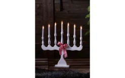 Visa Alla Adventsljusstakar|Adventsljusstakar 31-60 Cm<Markslojd Svaneholm Adventsljusstake 7L 58cm Vit