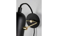 Swan Mini Vägglampa Svart/Mässing