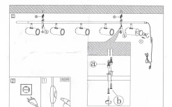 Vardagsrum|Tavelbelysning<Globen Lighting Swan Vägg/Takspotlight 153cm 5L Svart