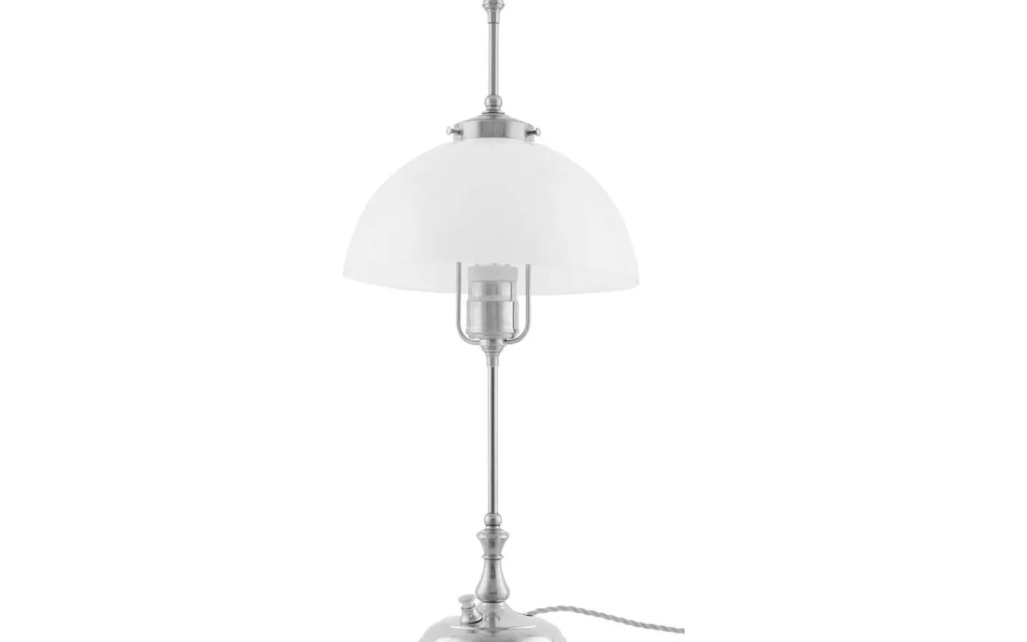 Lampfötter|Bordslampor<Karlskrona Lampfabrik Swedenborg - Förnicklad