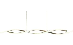 Kök & Matplats|Avlånga Taklampor<Aneta Swirl Taklampa 109cm LED 21W 3000K Krom