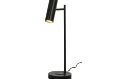 Tabela Bordslampa 52cm med Trådlös Laddning och USB Svart