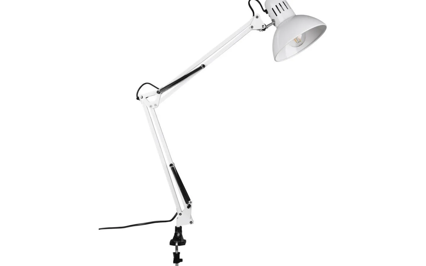 Trio Lighting Tajo Klämlampa E27 vit* Klämlampor