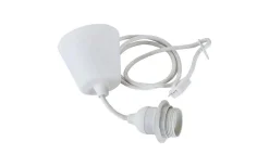 Takupphäng|Sladdställ Med Sockel<Oriva Takupphäng E27 med Textilsladd DCL 1,1m Vit