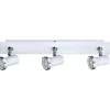 Eglo Tamara Takspotlight 46cm GU10 LED 3000K 3x3W Vit IP44* Badrumslampor Tak|Avlånga Takspotlights