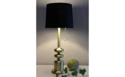 Oriva Tanger Bordslampa 56cm Borstad Mässing/Svart* Bordslampor