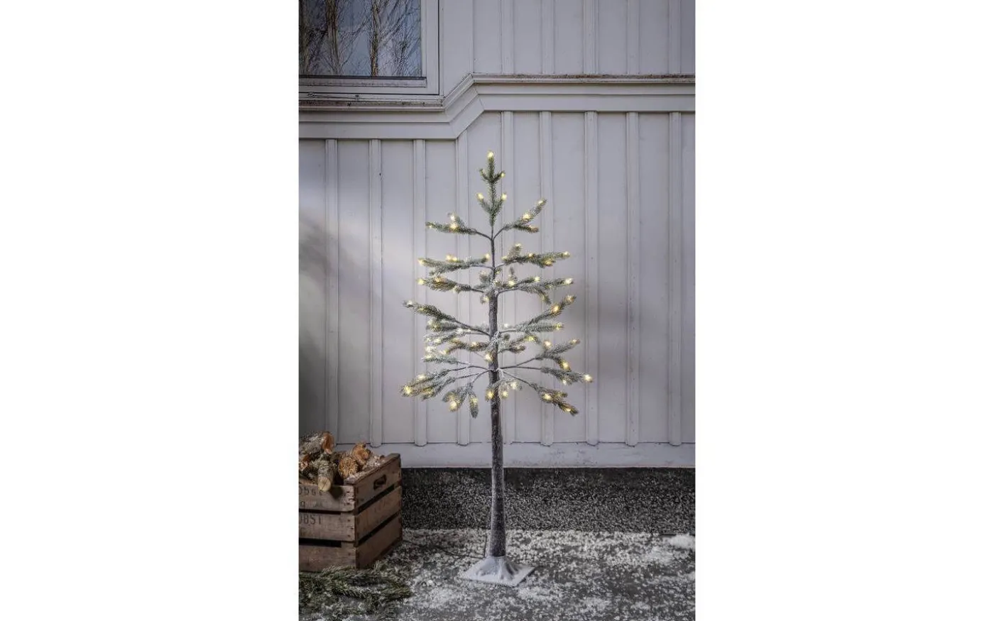 Tanne Konstgran LED 120cm Grön IP44