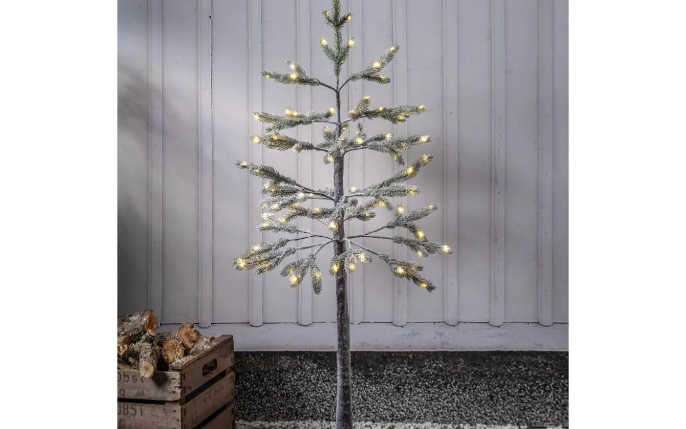 Tanne Konstgran LED 120cm Grön IP44