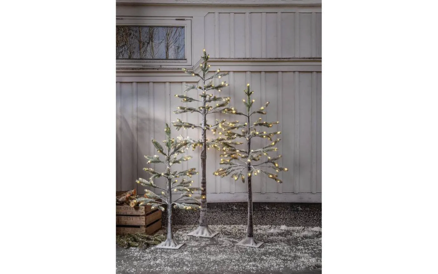 Tanne Konstgran LED 120cm Grön IP44