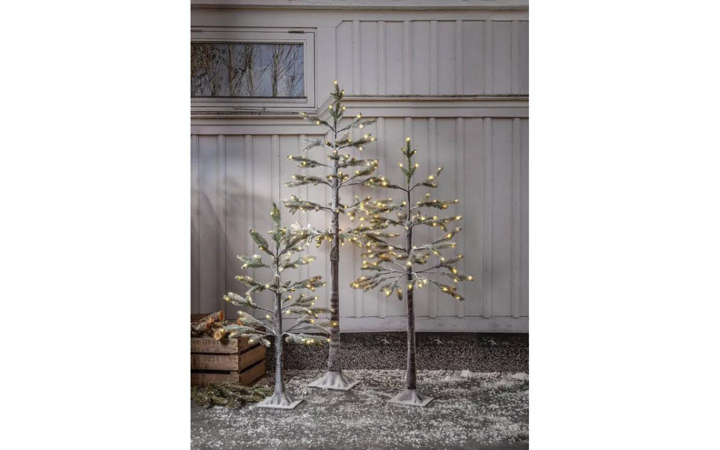 Konstgranar Med Led<Star Trading Tanne Konstgran LED 150cm Grön IP44