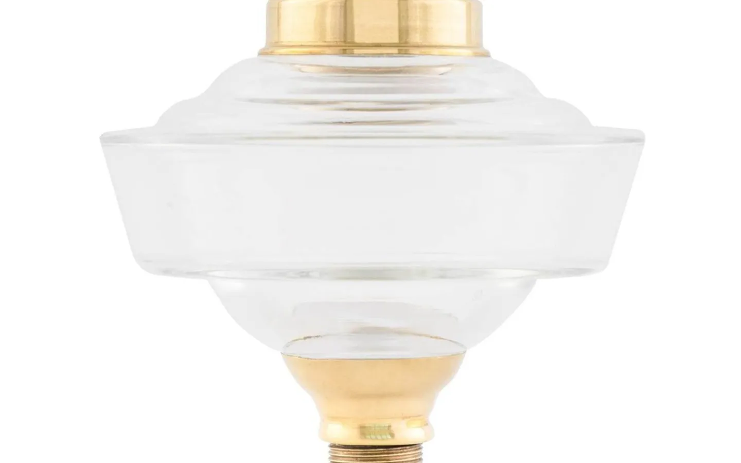 Reservdelar Fotogenlampor<Karlskrona Lampfabrik Tappoljehus 10''' - Klarglas / Mässing