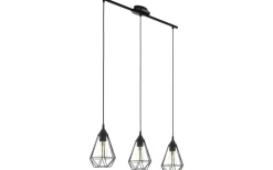 Avlånga Taklampor<Eglo Tarbes Taklampa 79cm 3L Svart
