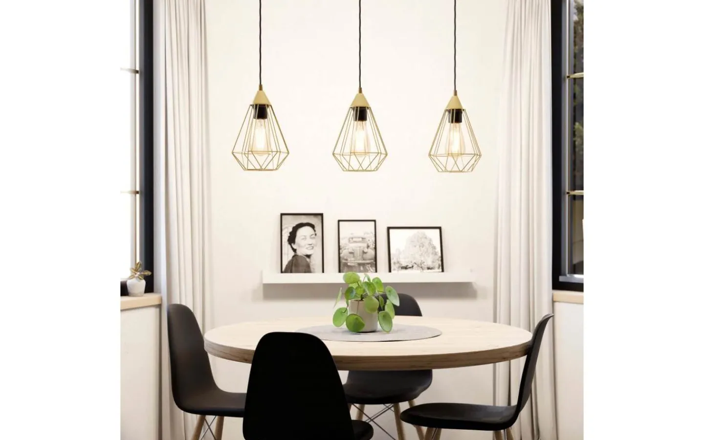 Eglo Tarbes Taklampa 80cm Mässing* Avlånga Taklampor