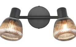 Takspot Med 2 Lampor<Trio Lighting Tarifa Spotlight 2-delad E14 mattsvart/förkromad