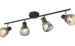 Tarifa Spotlight 4-delad E14 mattsvart/förkromad