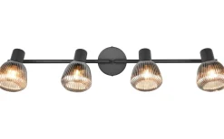 Tarifa Spotlight 4-delad E14 mattsvart/förkromad