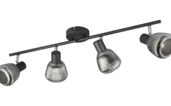 Tarifa Spotlight 4-delad E14 mattsvart/förkromad